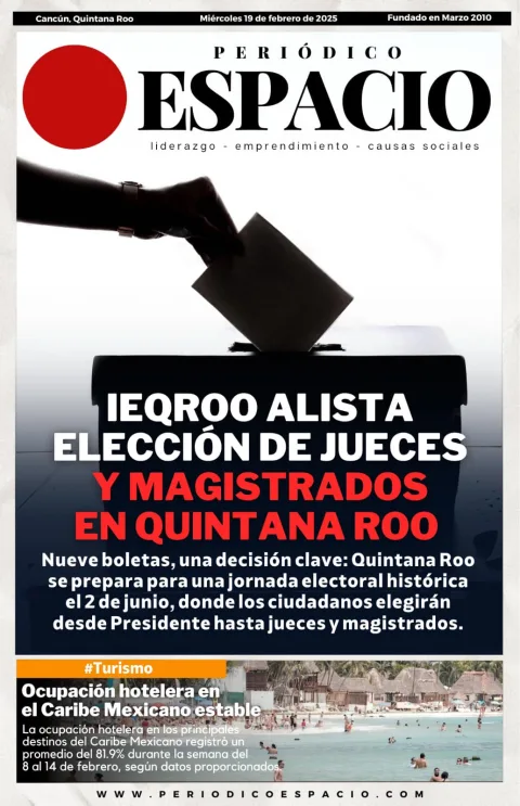 Portada de Periodico Espacio (portada) del 2025-02-19