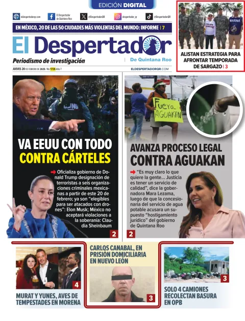 Portada de El Despertador de Quinatana Roo