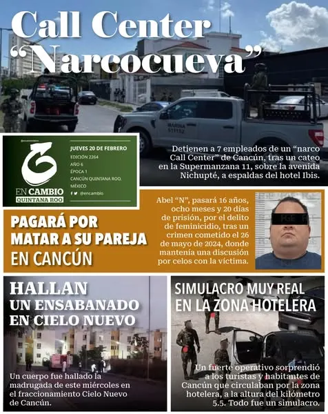 Portada de En Cambio - Quintana Roo (contraportada)