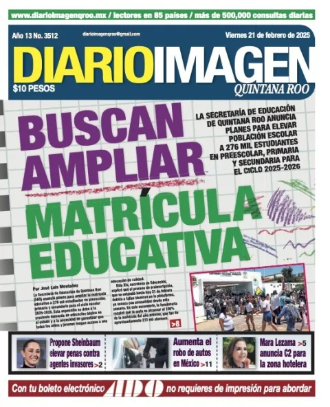 Portada de Diario Imagen Quintana Roo