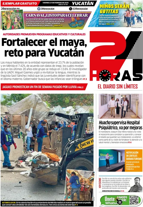 Portada de 24 Horas Yucatan