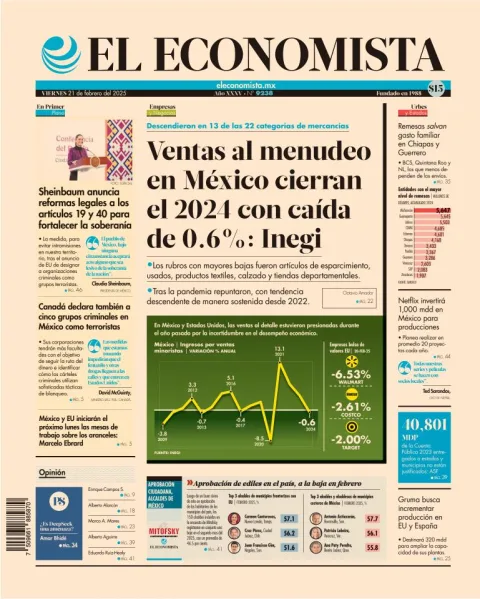 Portada de El Economista