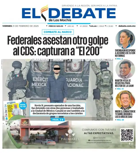 Portada de El Debate de los Mochis