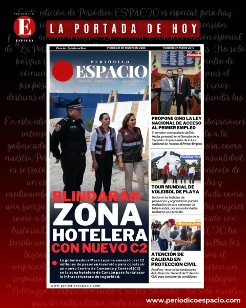 Portada de Periodico Espacio (portada) del 2025-02-21