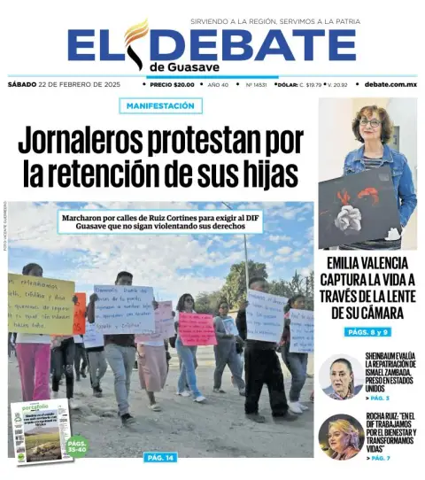 Portada de El Debate de Guasave