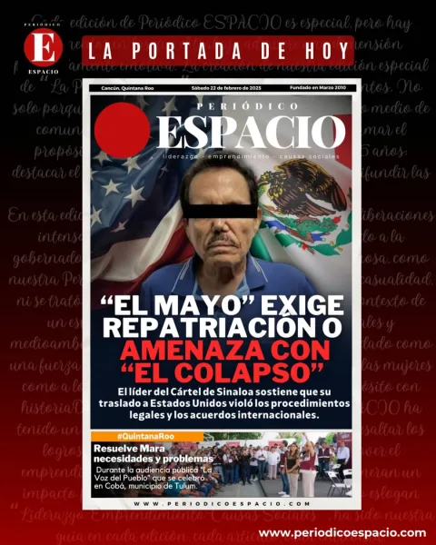 Portada de Periodico Espacio (portada) del 2025-02-22