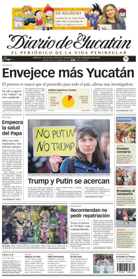 Portada de Diario de Yucatán