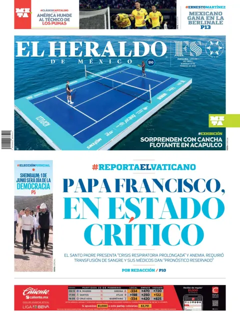 Portada de El Heraldo de Mexico
