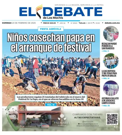 Portada de El Debate de los Mochis