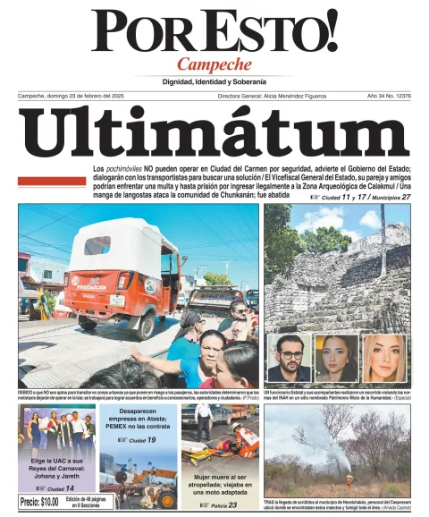 Portada de Por Esto (campeche)