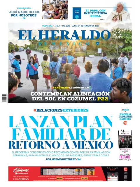 Portada de El Heraldo de Mexico