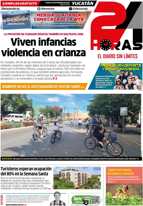 Portada de 24 Horas Yucatan