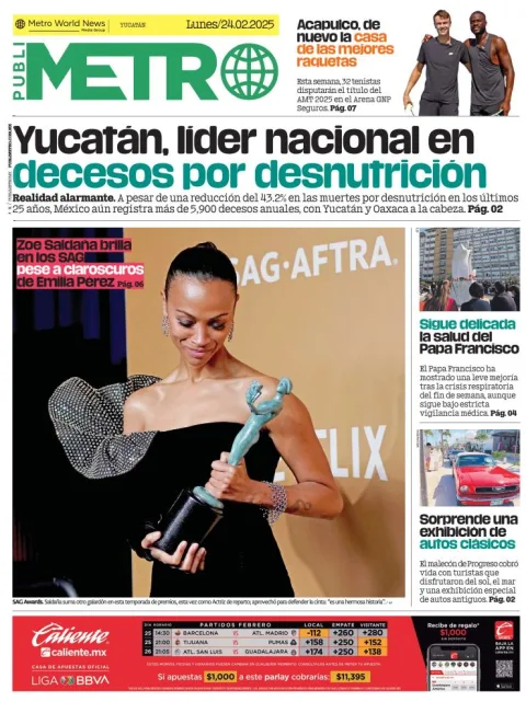 Portada de Publimetro Mérida