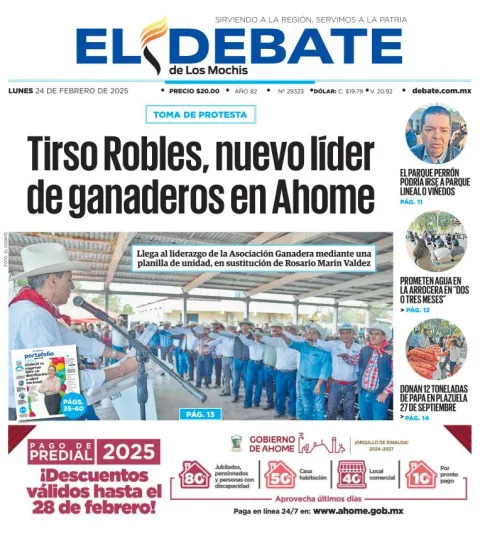 Portada de El Debate de los Mochis