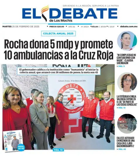 Portada de El Debate de los Mochis