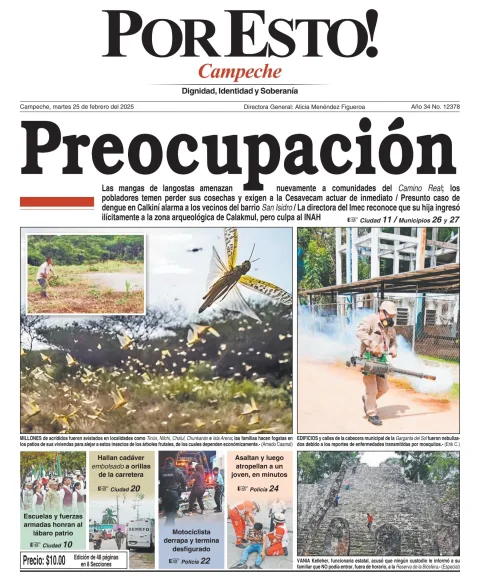 Portada de Por Esto (campeche) del martes, 25 de febrero de 2025