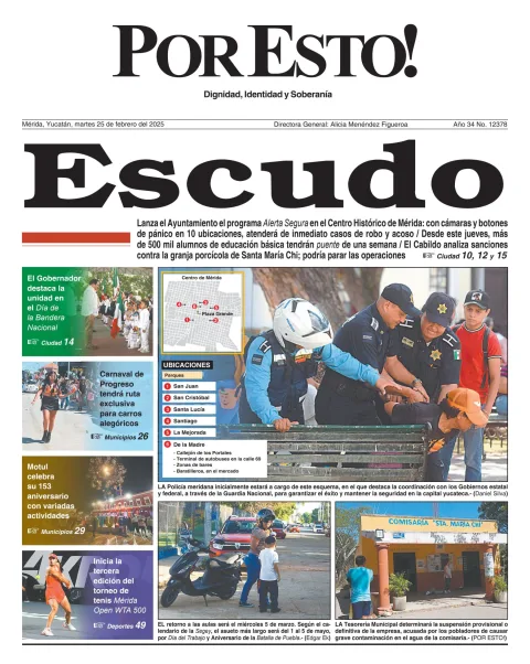 Portada de Por Esto (merida, Yucatan) del martes, 25 de febrero de 2025