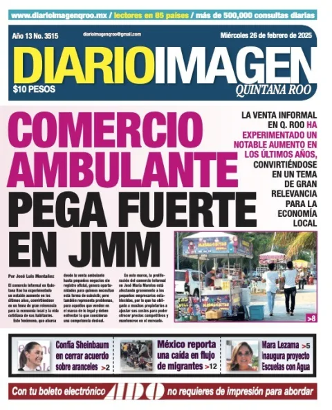 Portada de Diario Imagen Quintana Roo