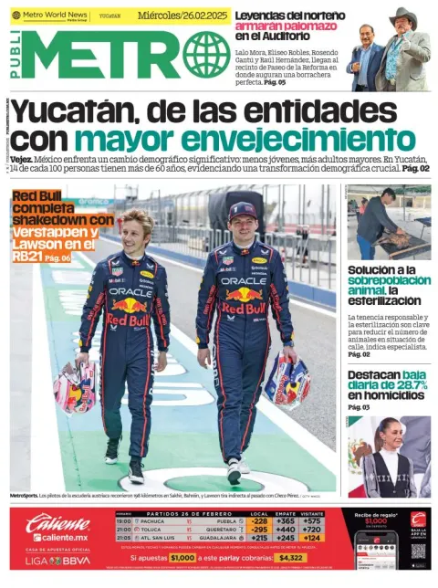 Portada de Publimetro Mérida