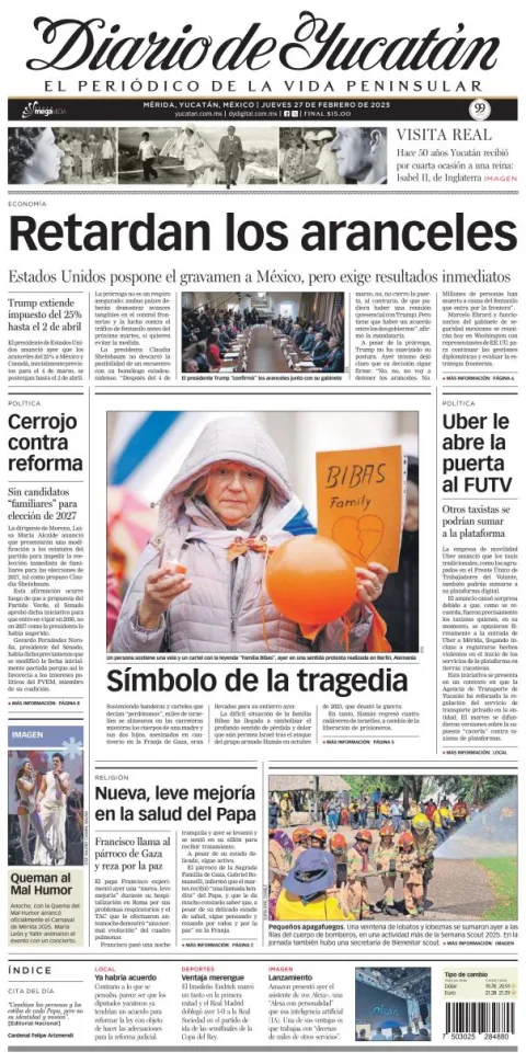 Portada de Diario de Yucatán