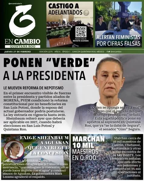 Portada de En Cambio - Quintana Roo (portada)