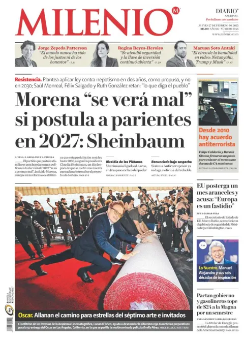 Portada de Milenio