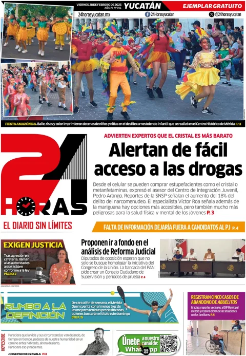 Portada de 24 Horas Yucatan