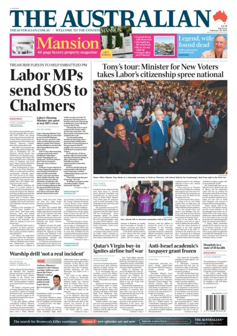 Portada de The Australian