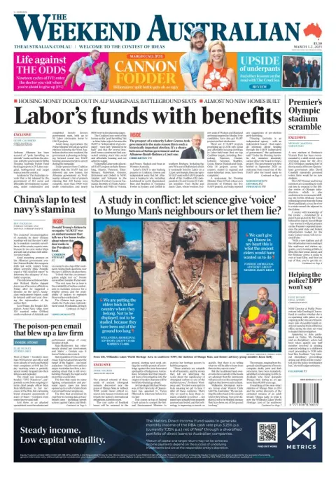 Portada de The Australian