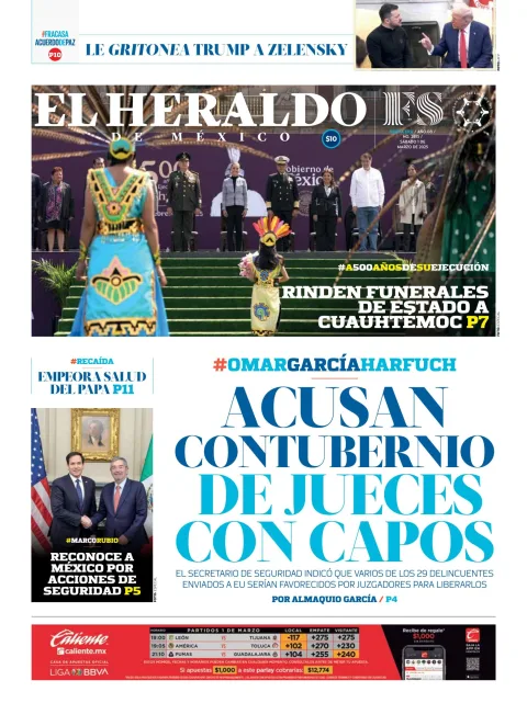 Portada de El Heraldo de Mexico
