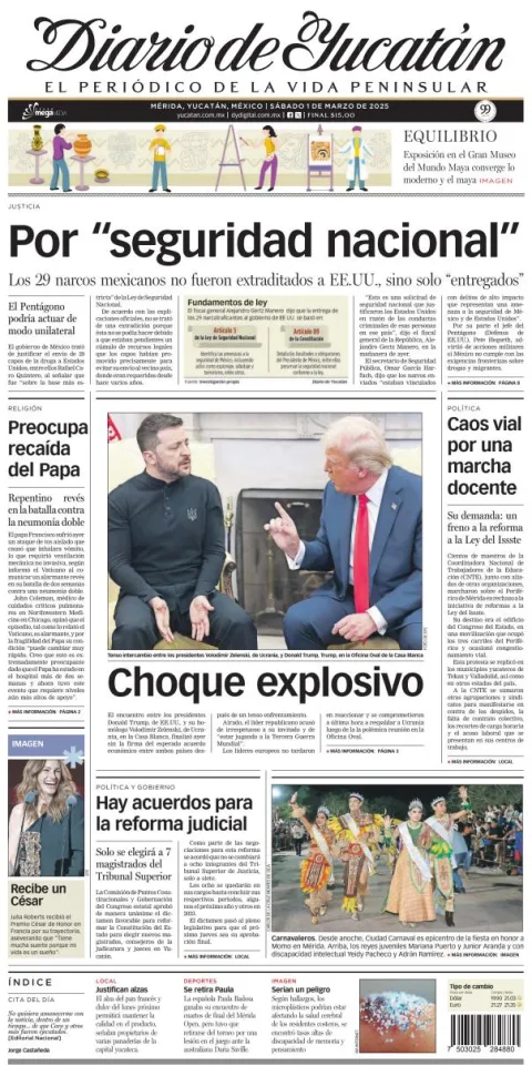 Portada de Diario de Yucatán