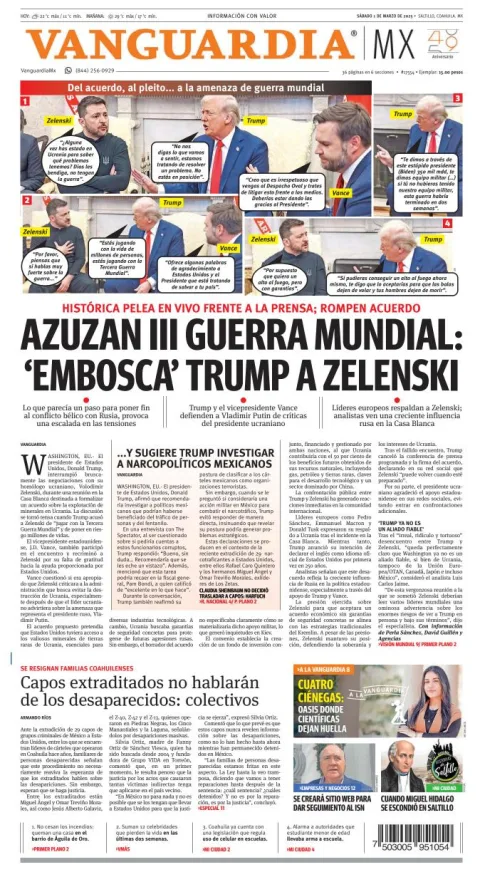 Portada de Vanguardia