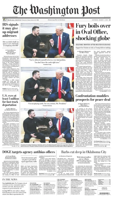 Portada de The Washington Post