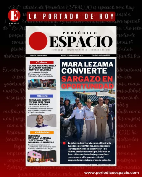 Portada de Periodico Espacio (portada) del 2025-02-25