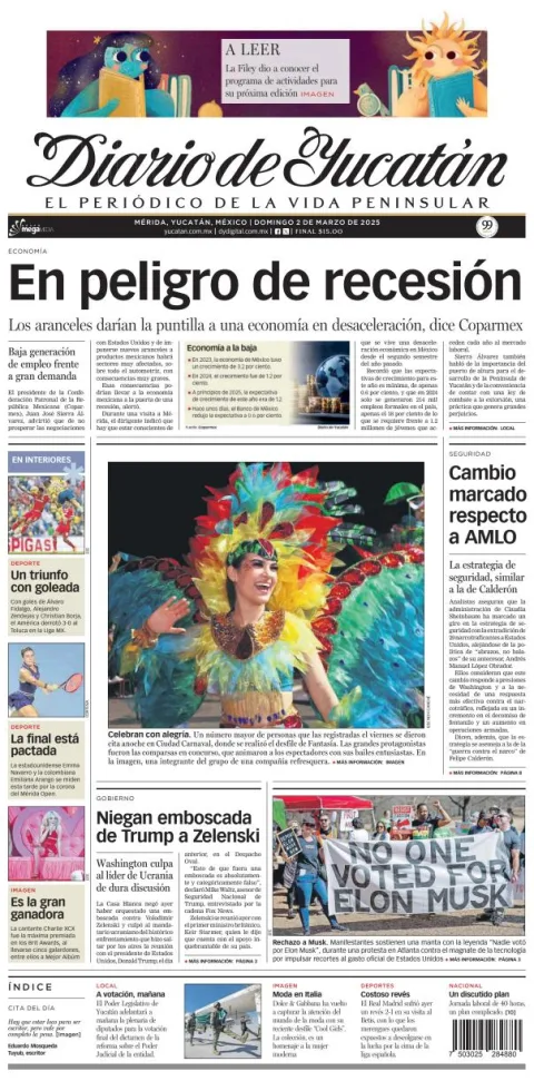 Portada de Diario de Yucatán