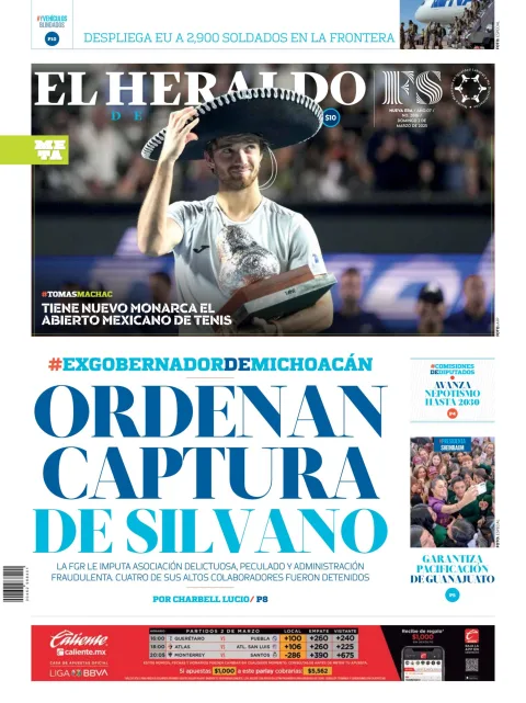 Portada de El Heraldo de Mexico
