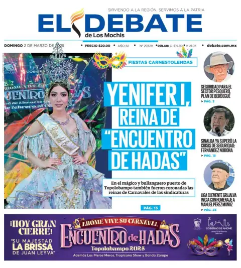 Portada de El Debate de los Mochis