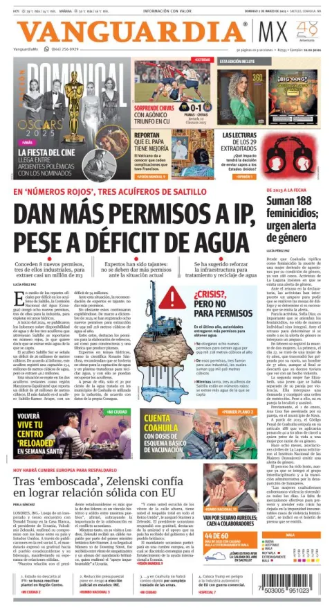 Portada de Vanguardia