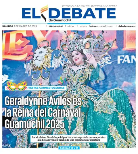 Portada de El Debate de Guamuchil