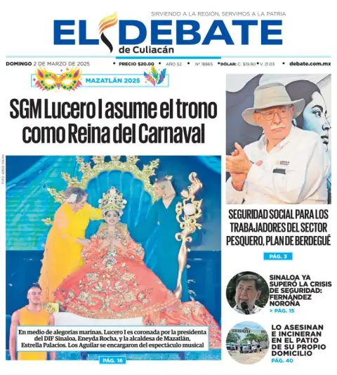 Portada de El Debate de Culiacan