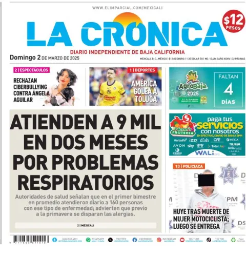 Portada de La Cronica
