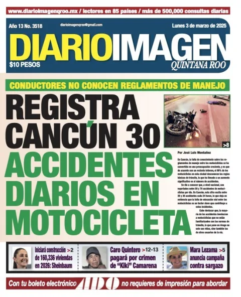 Portada de Diario Imagen Quintana Roo