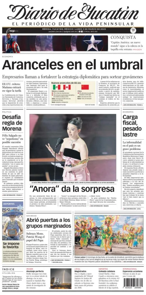 Portada de Diario de Yucatán