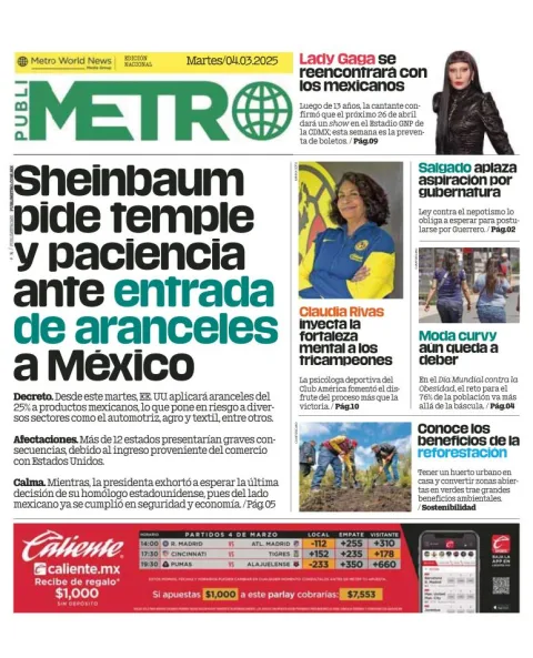 Portada de Publimetro Guadalajara