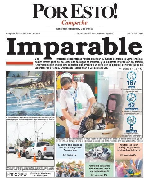 Portada de Por Esto (campeche) del martes, 4 de marzo de 2025