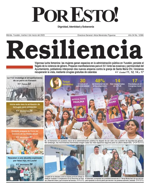 Portada de Por Esto (merida, Yucatan) del martes, 4 de marzo de 2025