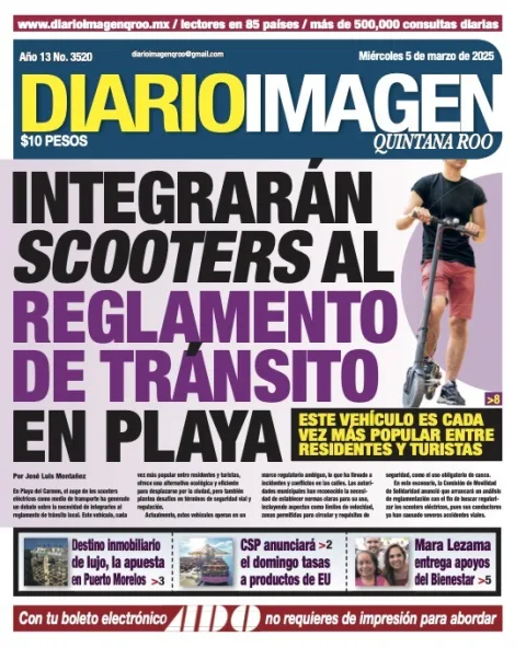 Portada de Diario Imagen Quintana Roo
