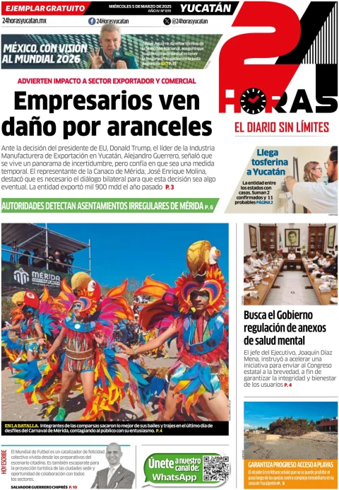 Portada de 24 Horas Yucatan