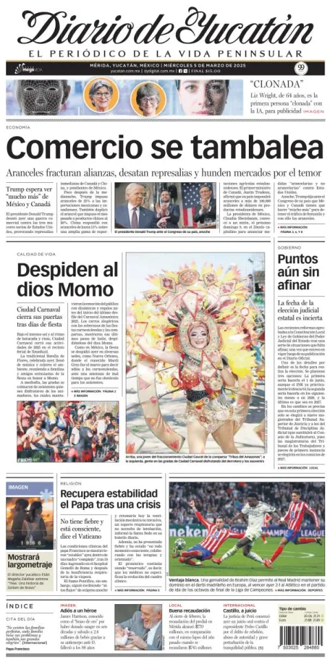 Portada de Diario de Yucatán