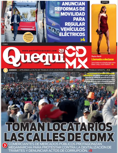 Portada de Quequi CDMX (contraportada) del miércoles, 5 de marzo de 2025